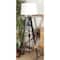 Black Wood Industrial Floor Lamp, 62" x 21" x 21"